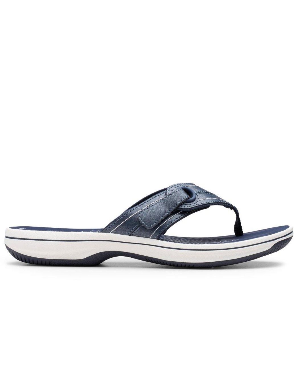 Clarks Blue Brinkley Reyna Toe Post Sandals
