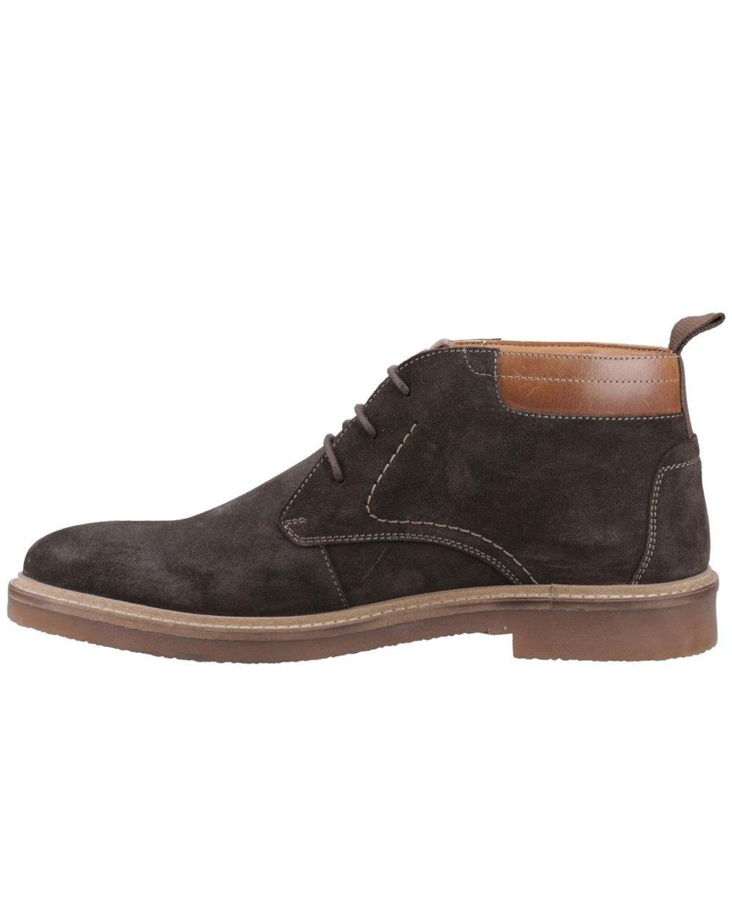 Hush Puppies Brown Gideon Chukka Boots for men
