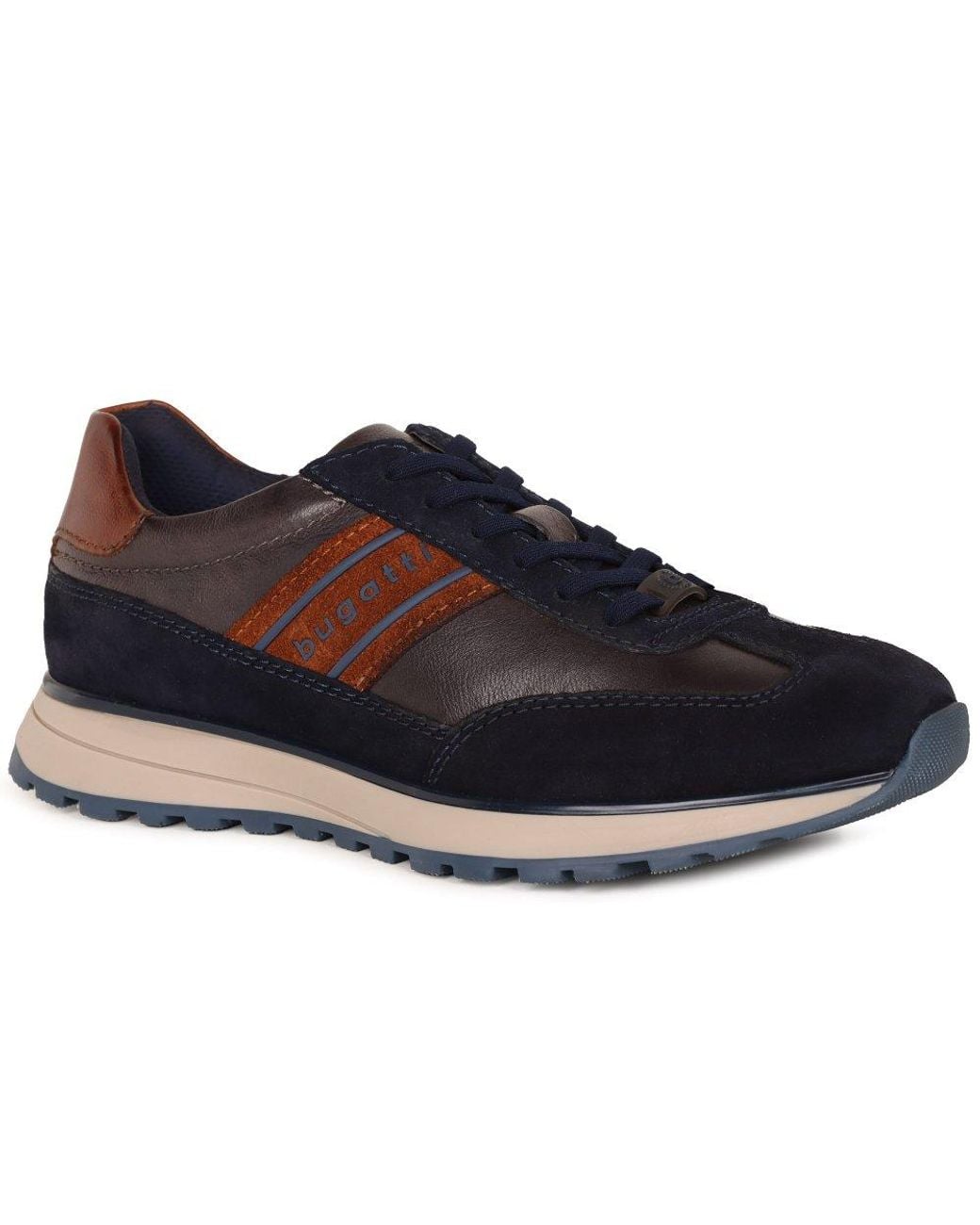 Bugatti Blue Timon Trainers for men