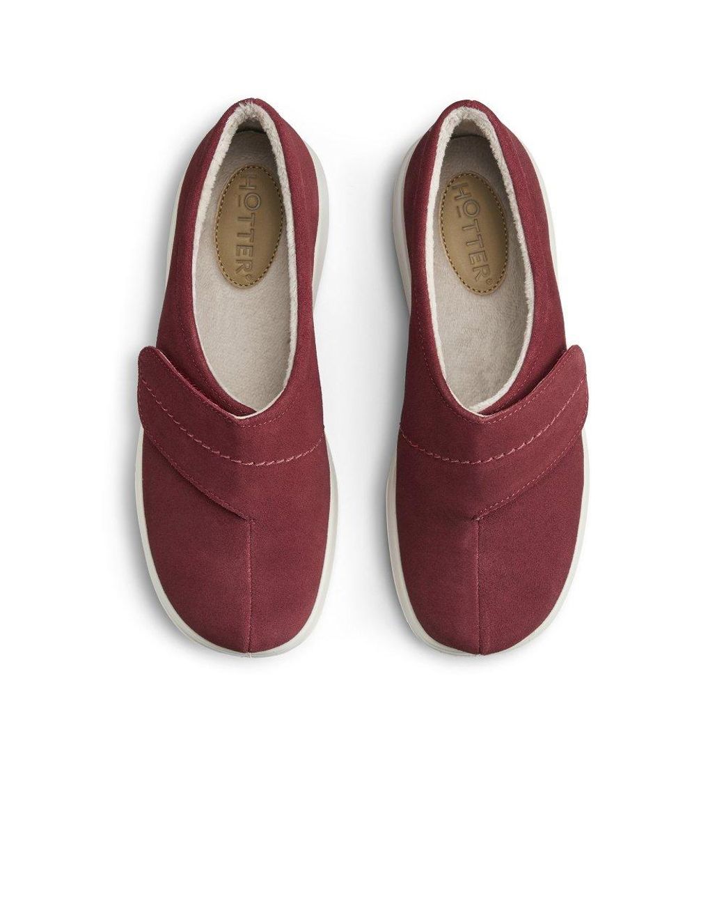 Hotter Red Wrap Wide Fit Warmlined Slippers