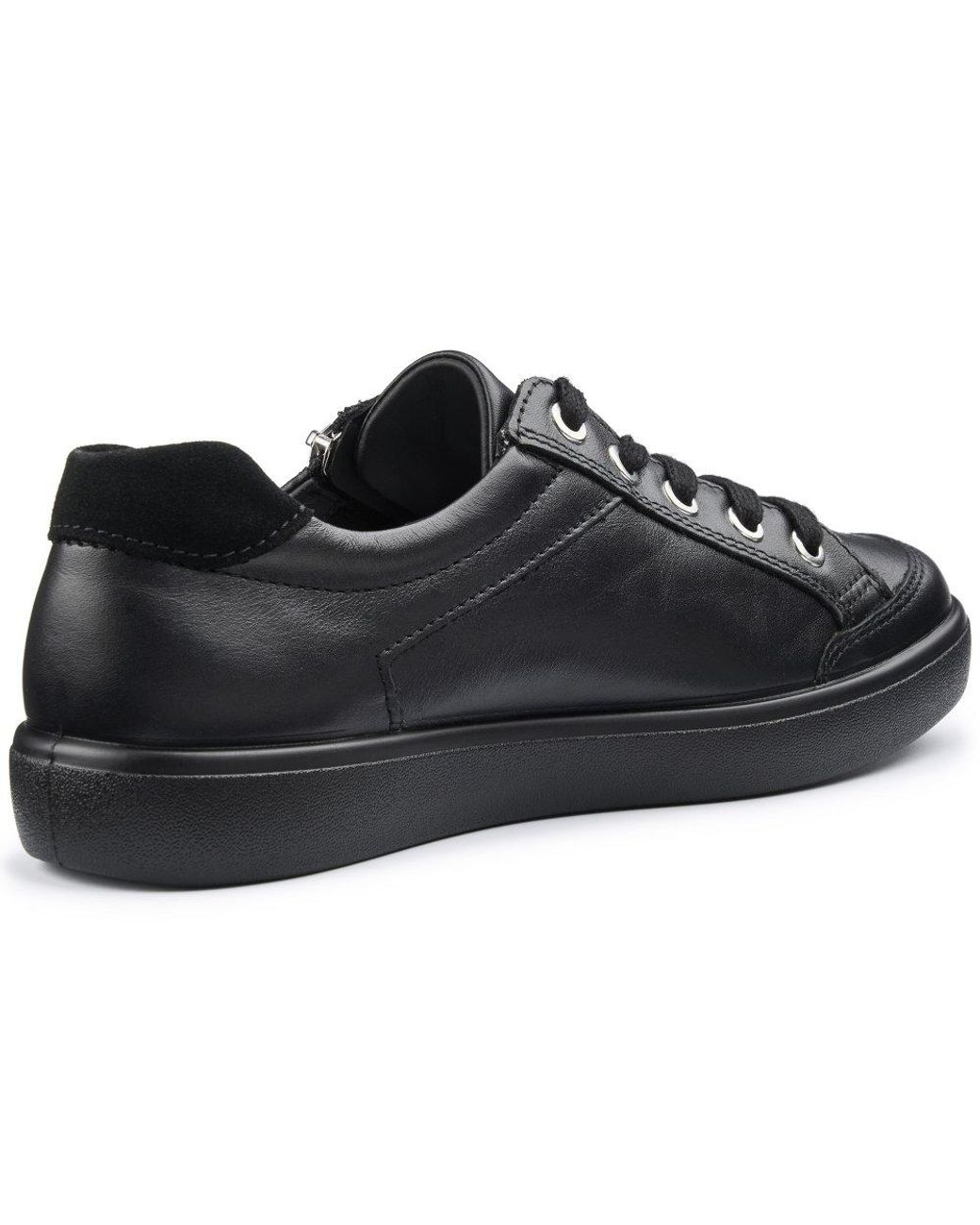 Hotter Black Chase Ii Casual Trainers