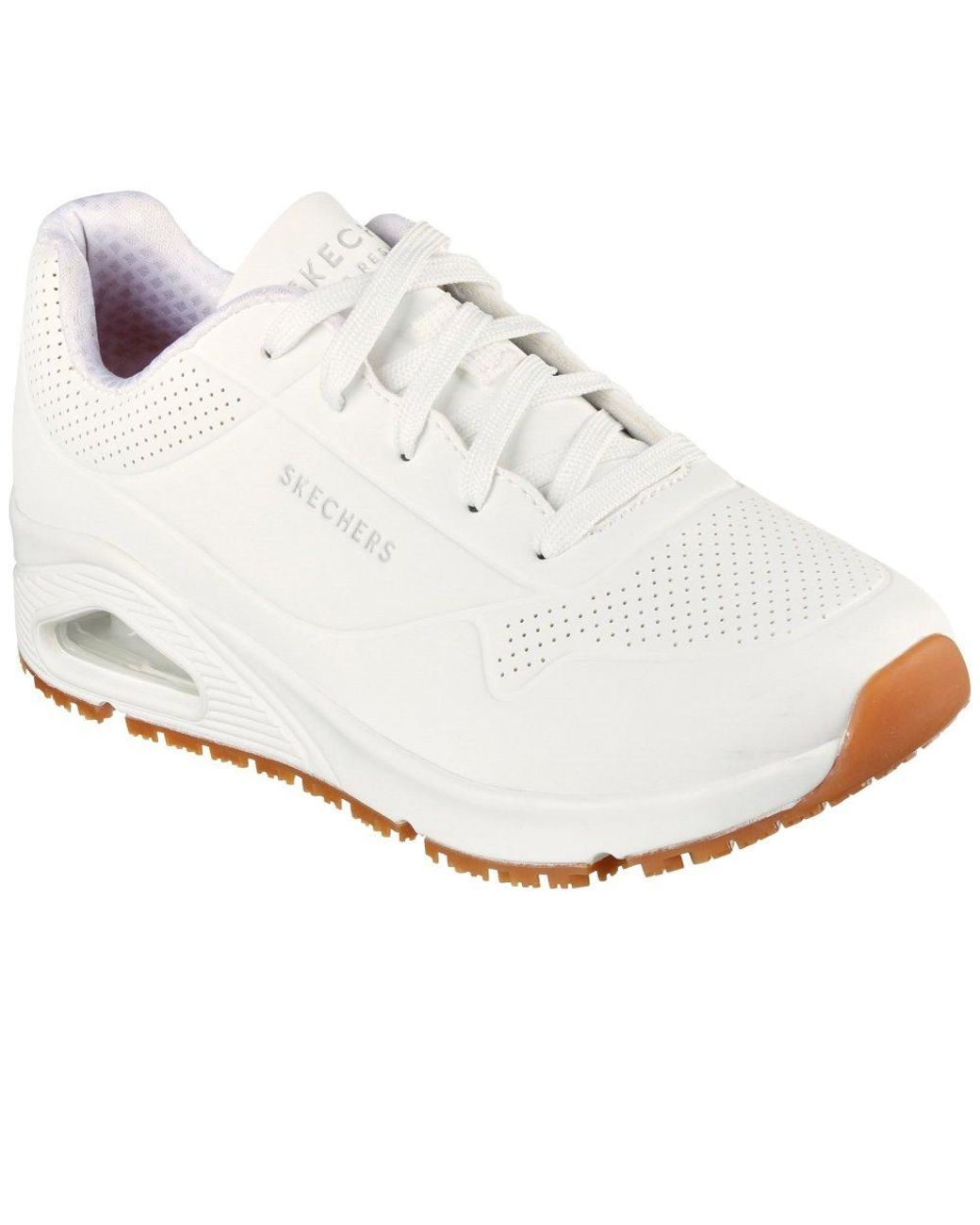 Skechers White Relaxed Fit: Uno Sr Safety Trainers