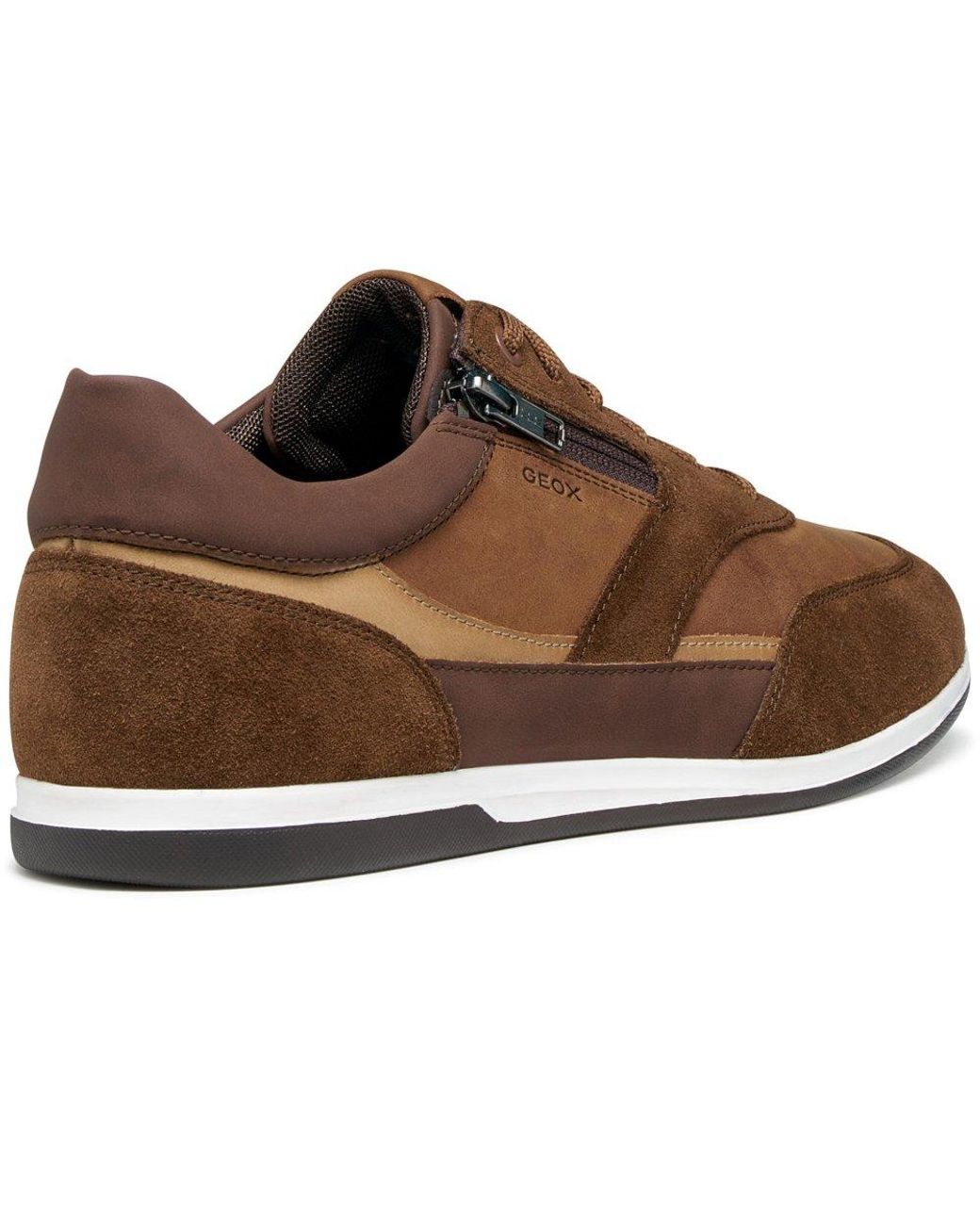 Geox Brown U Renan A Trainers for men