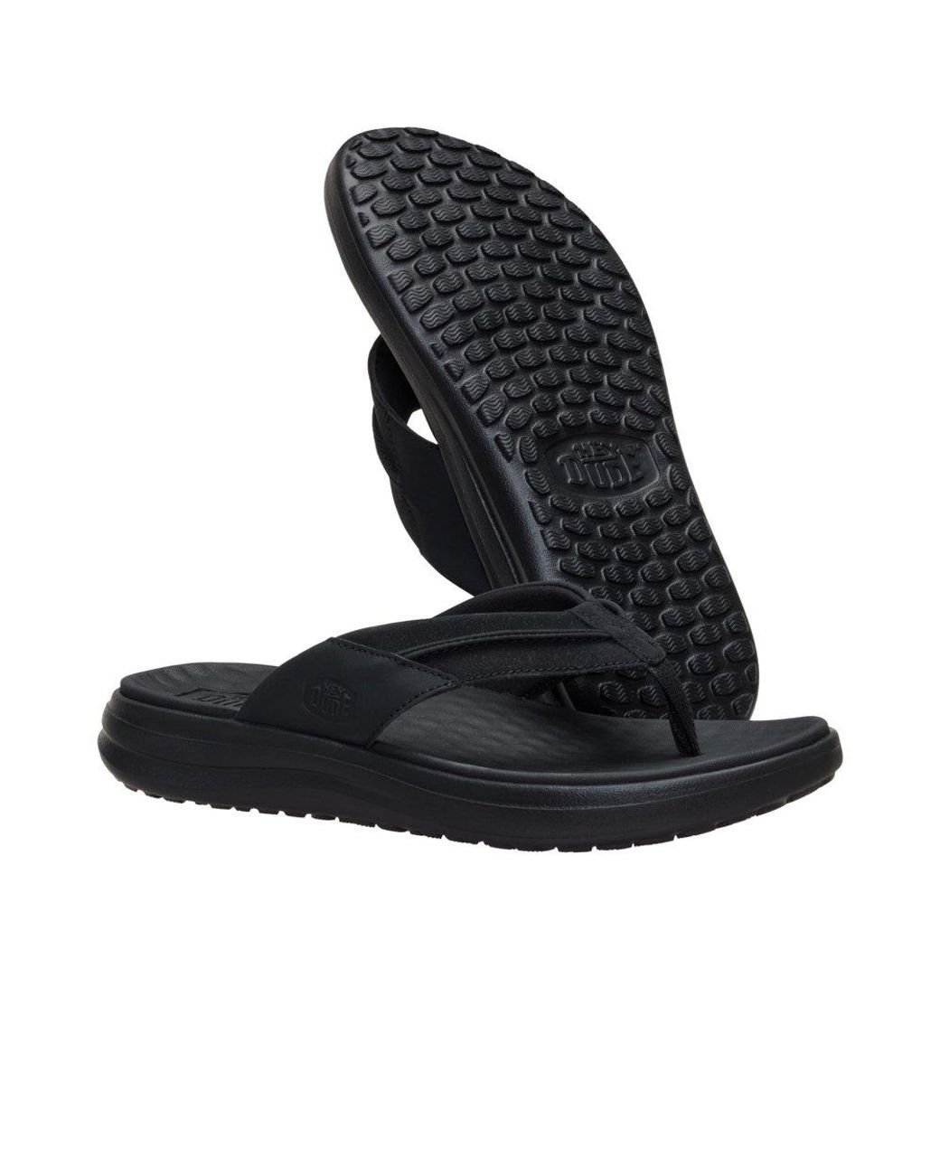 HeyDude Blue Finn Flip Sandals for men