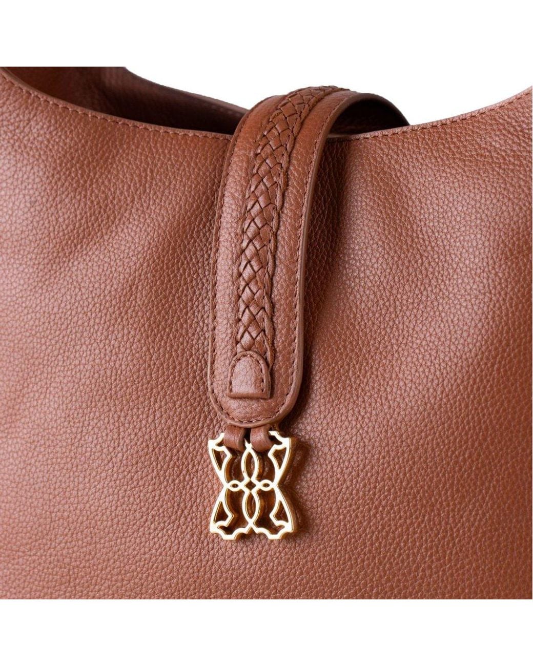 Lakeland Leather Brown Dalston Hobo Bag