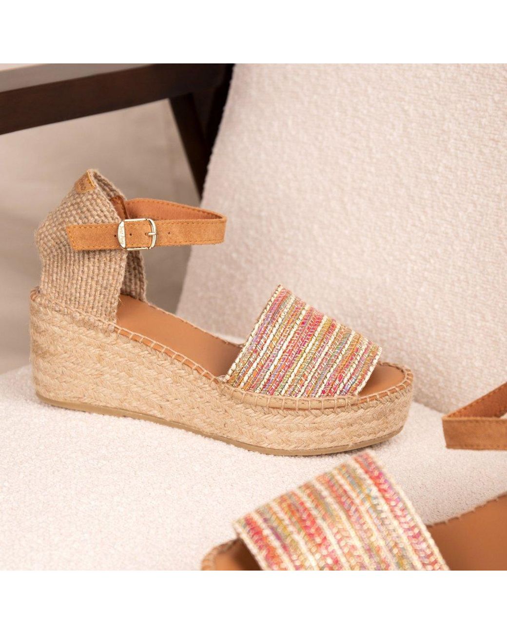 Toni Pons Metallic Ivet Espadrille Wedge Sandals