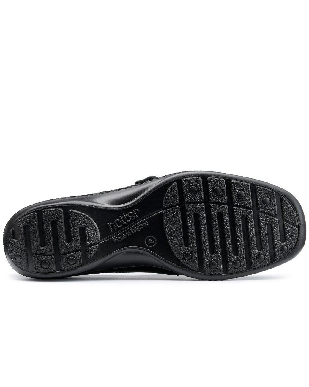 Hotter Black Charity Mary Jane Shoes