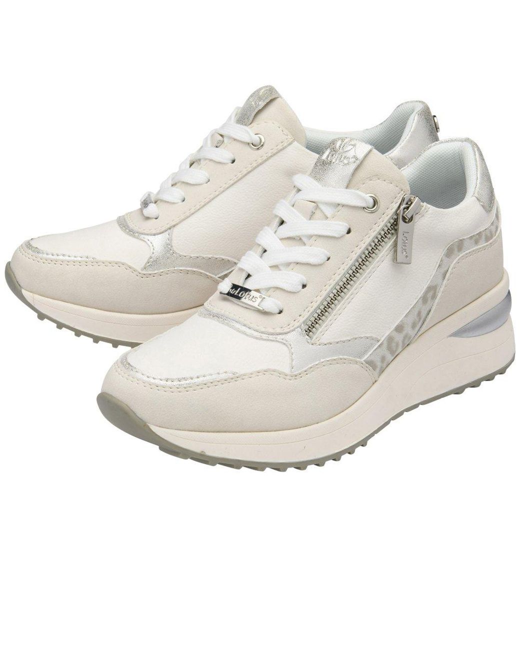 Lotus White Bianchi Trainers