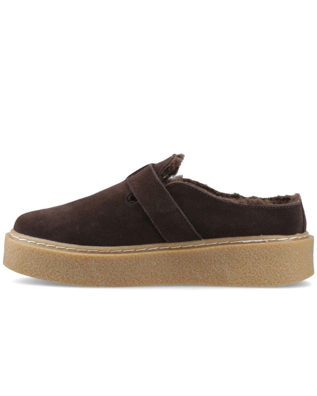 Hush Puppies Brown Blanche Fur Mules