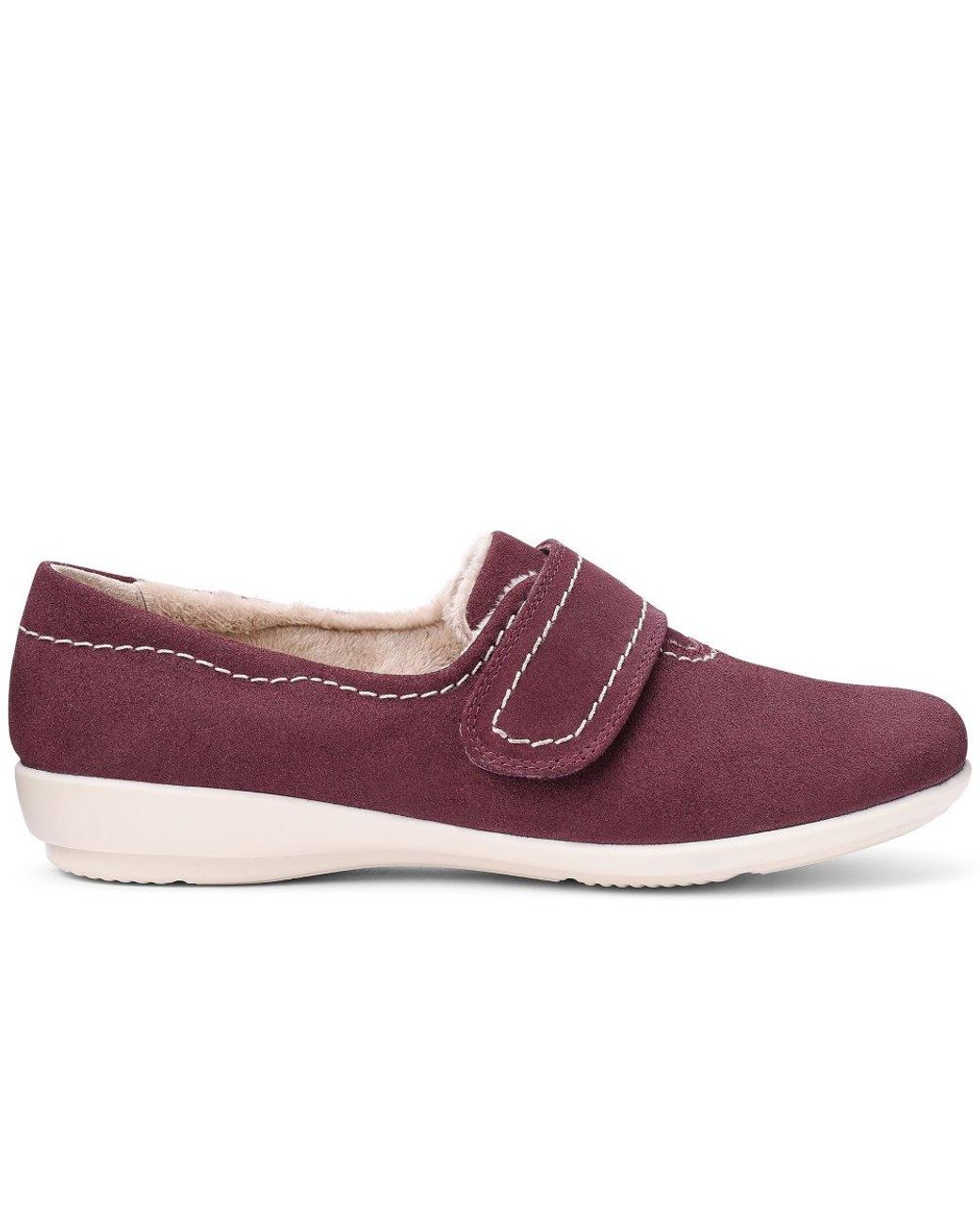 Hotter Purple Toasty Wide Fit Slippers