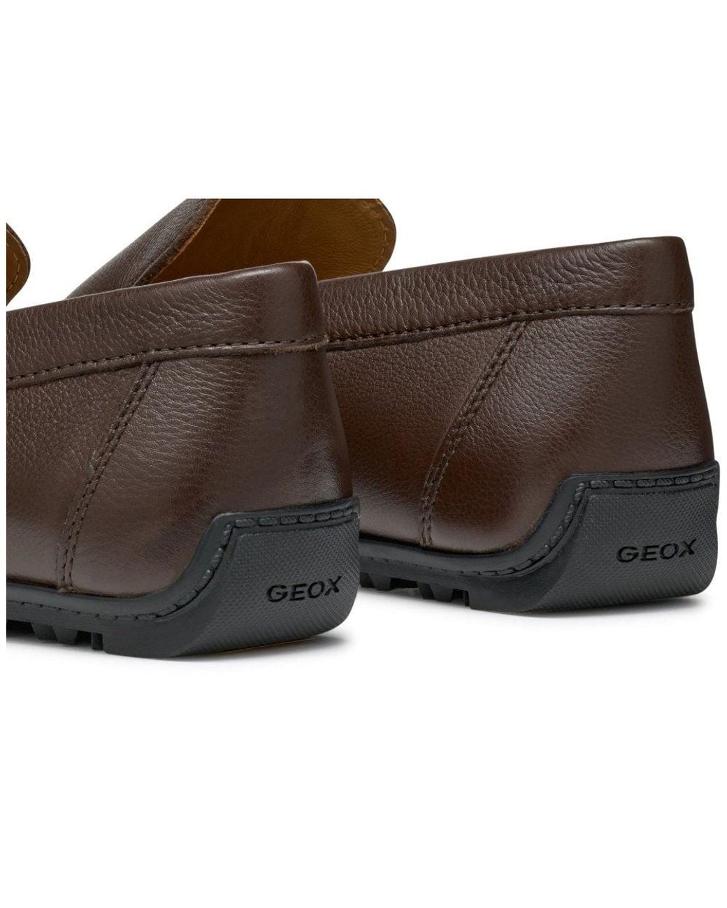 Geox Brown U Kosmopolis + Grip Moccasins for men
