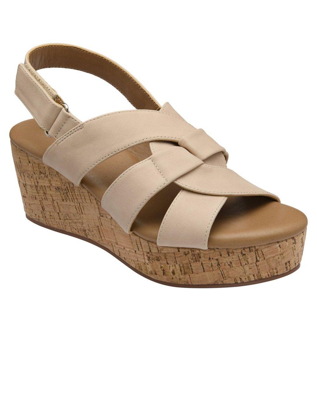 Lotus Metallic Thora Wedge Sandals
