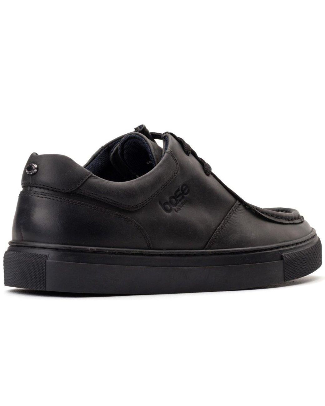Base London Black Dalston Wallabe Shoes for men