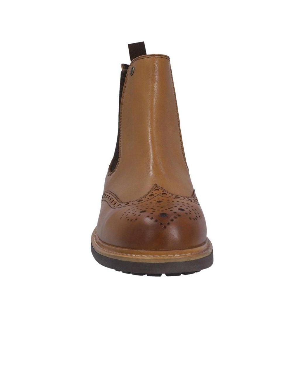 Hunter Brown Cawdor Brogue Dealer Boots for men