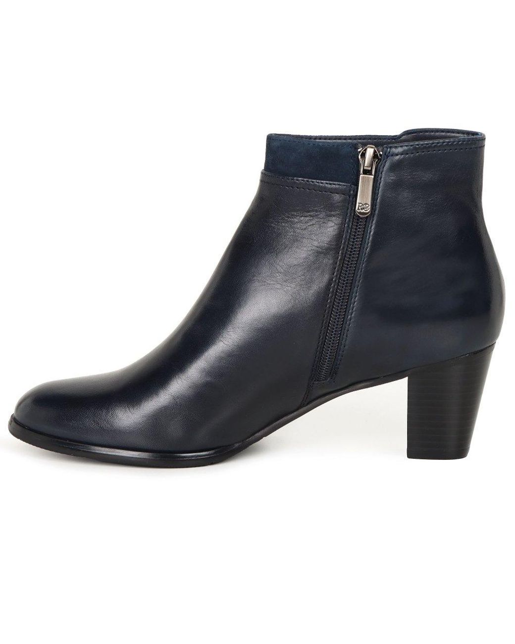 Regarde Le Ciel Blue Sonia 148 Ankle Boots Lea/Suede