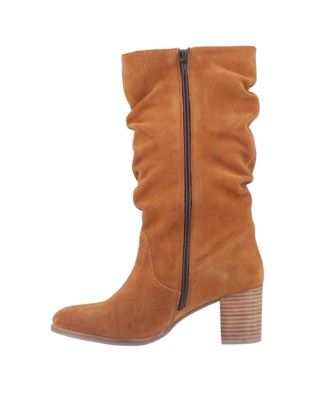 Hush Puppies Brown Cosima Knee High Boots