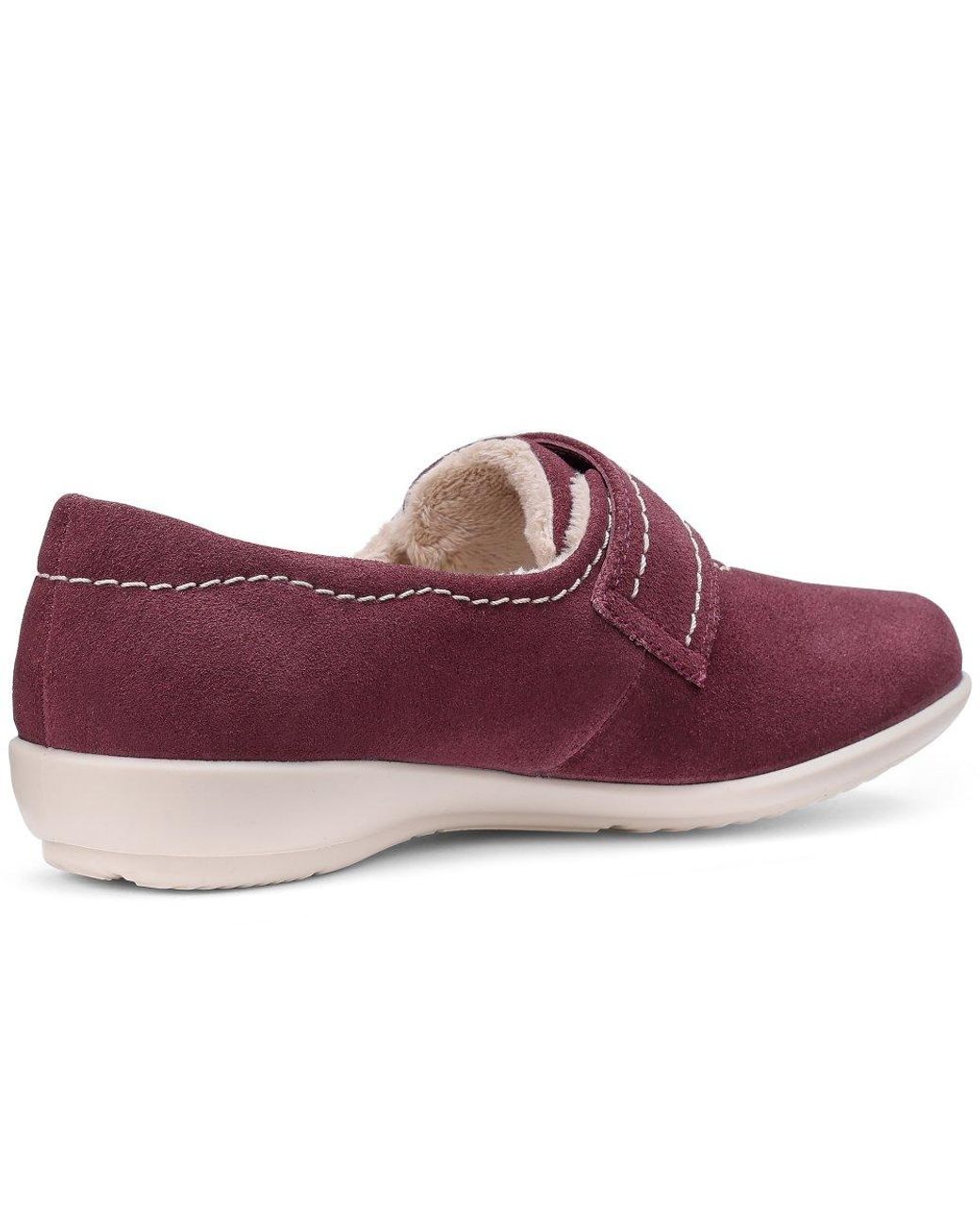 Hotter Purple Toasty Wide Fit Slippers