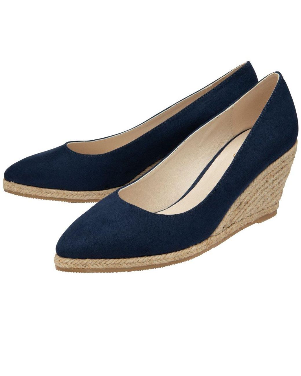 Lotus Blue Giselle Wedges