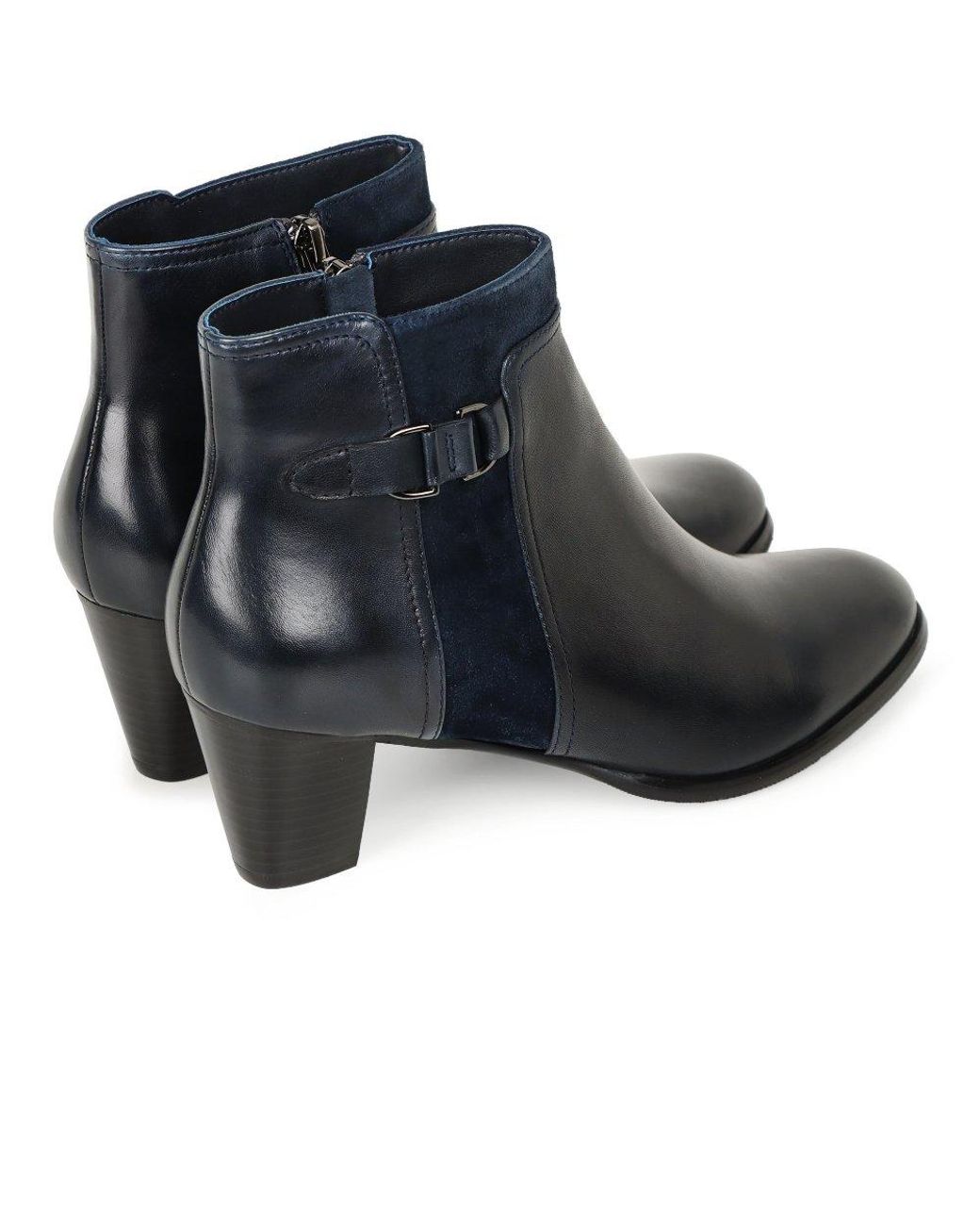 Regarde Le Ciel Blue Sonia 148 Ankle Boots Lea/Suede