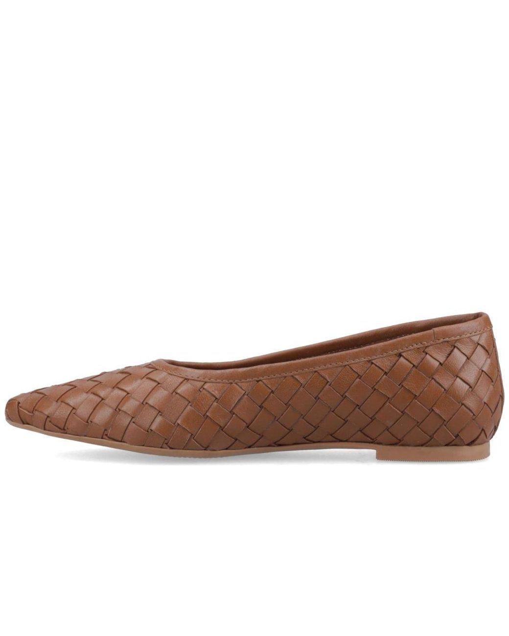 Hush Puppies Brown Darla Woven Ballerinas