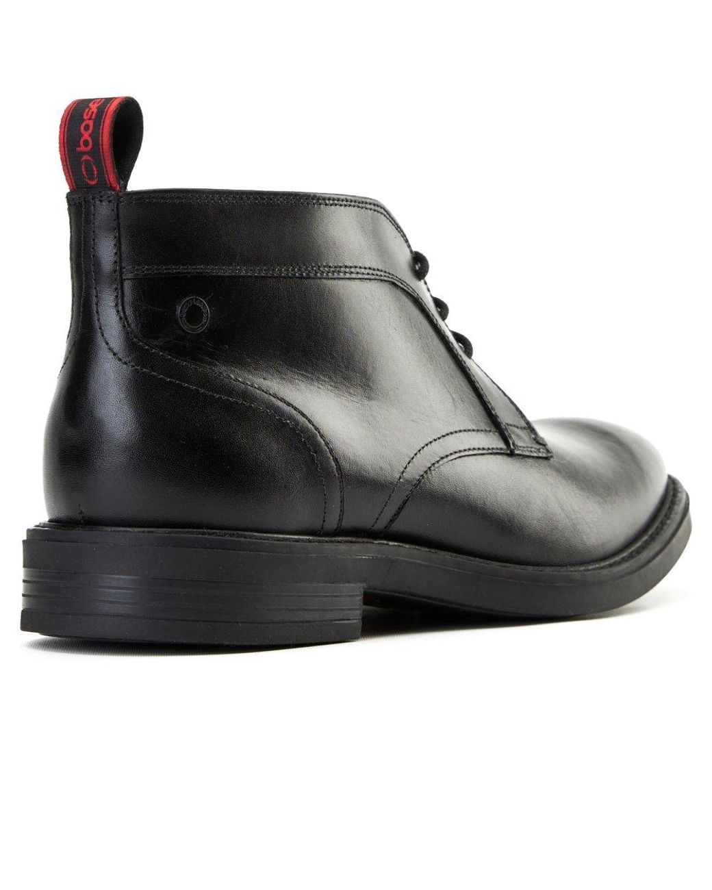 Base London Black Lincoln Chukka Boots for men