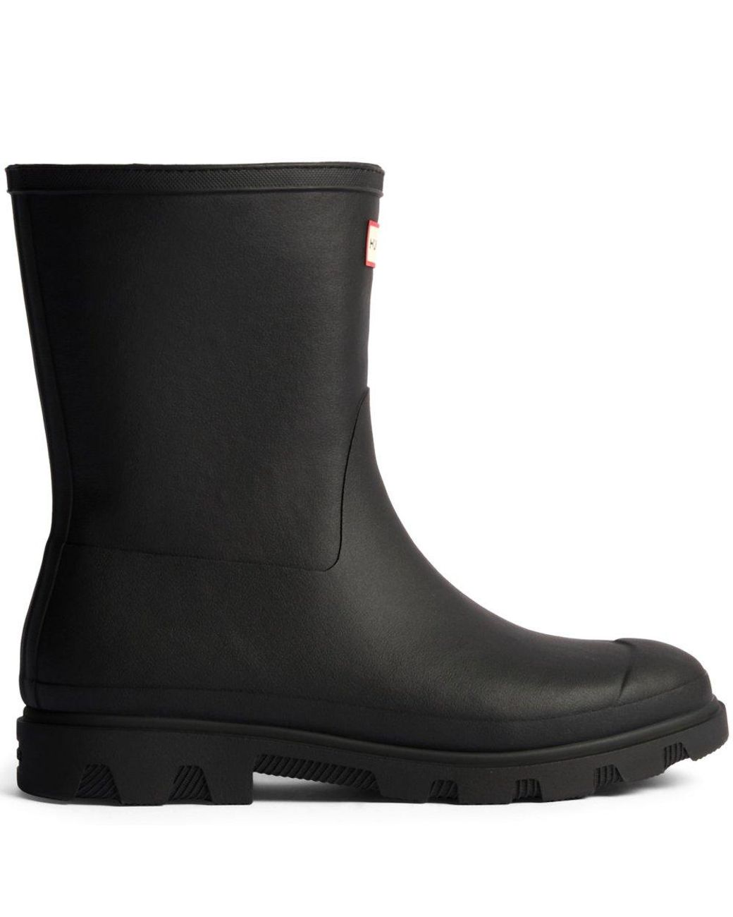 Hunter Black Downpour Short Insulated Wellingtons