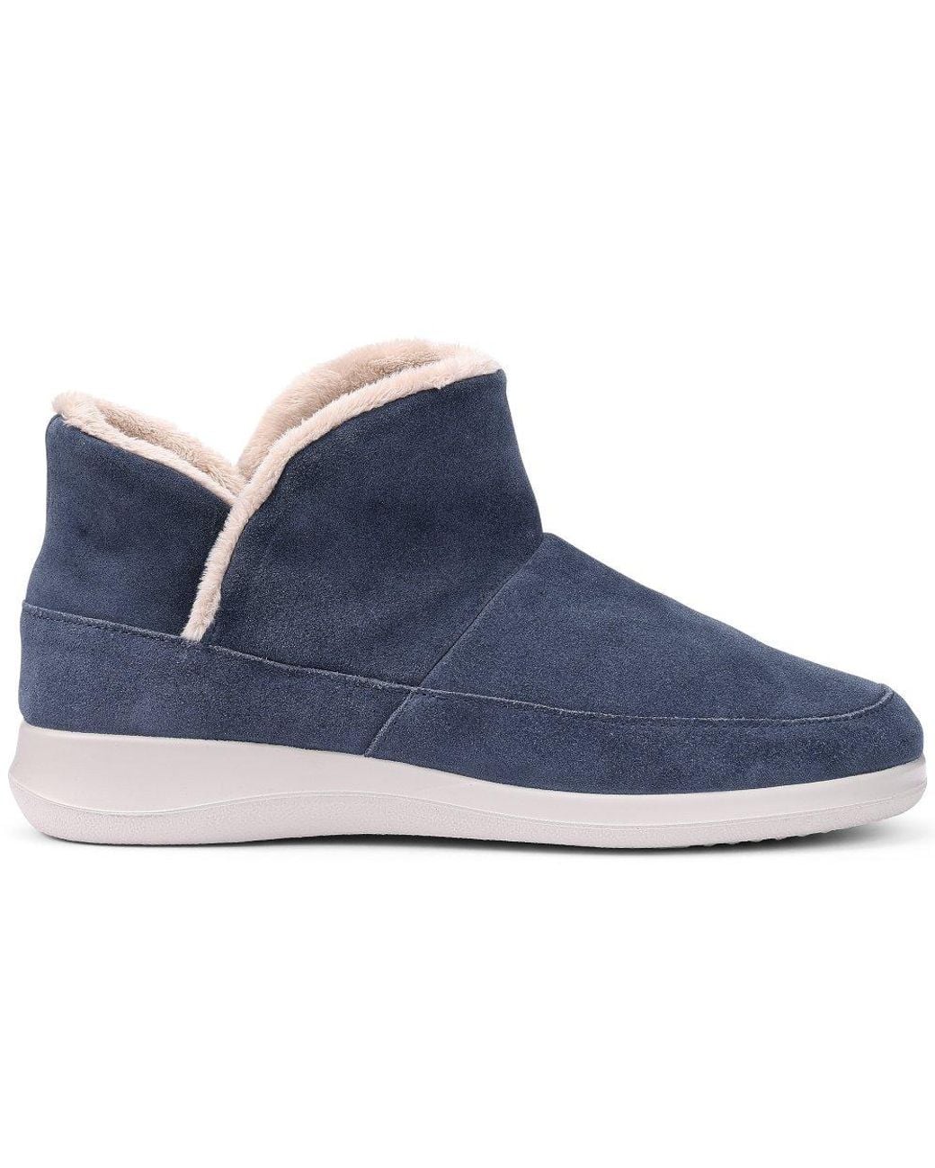 Hotter Blue Adore Wide Fit Slippers