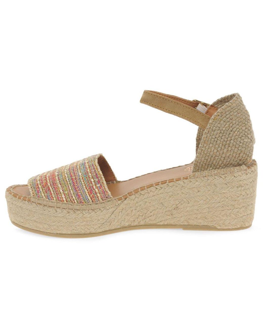 Toni Pons Metallic Ivet Espadrille Wedge Sandals