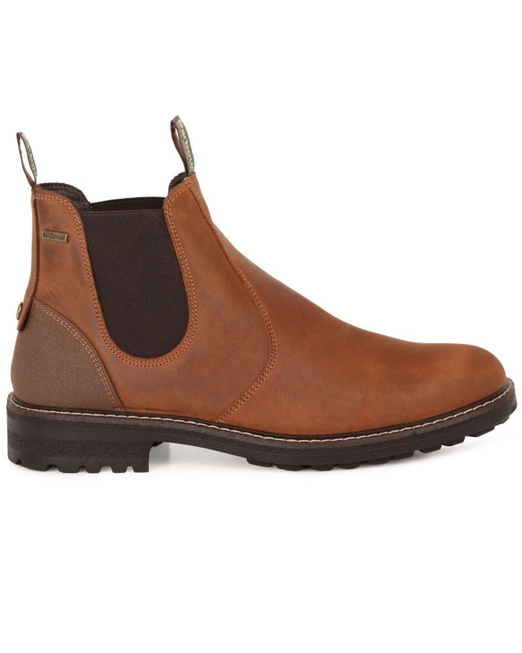 Barbour Brown Embleton Chelsea Boots for men