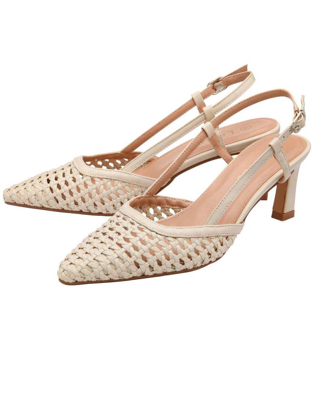Lotus Metallic Livia Slingback Open Courts