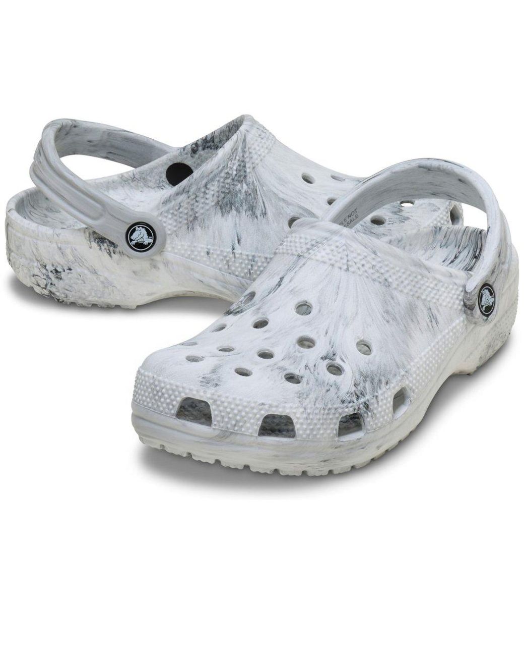 CROCSTM Gray Classic Marbled Clogs
