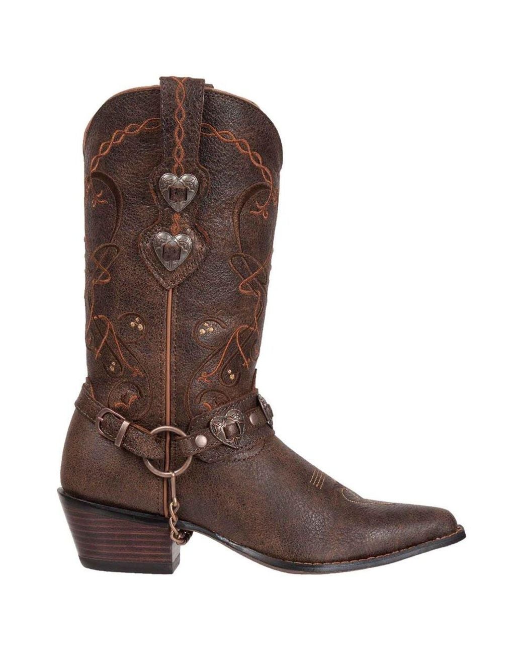 Durango Brown Crush Heartbreaker Mid Western Boots