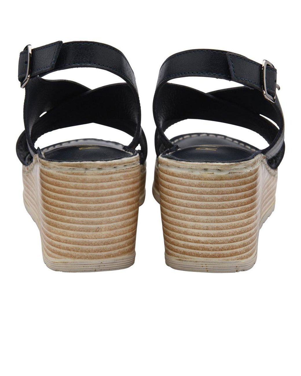 Ravel Blue Branton Wedge Sandals