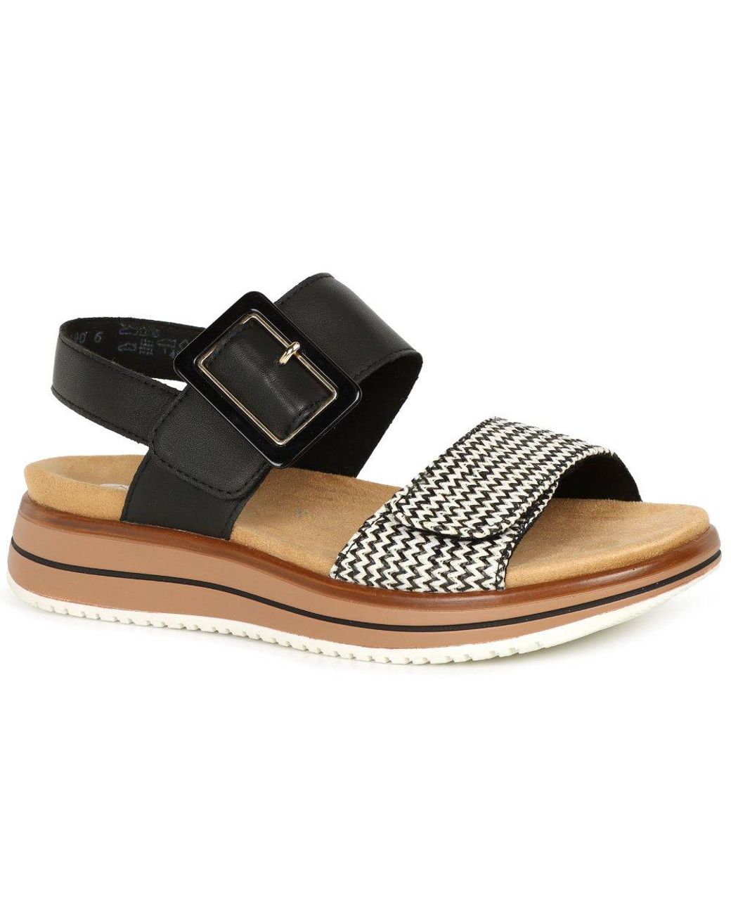 Remonte Black Manila Sandals