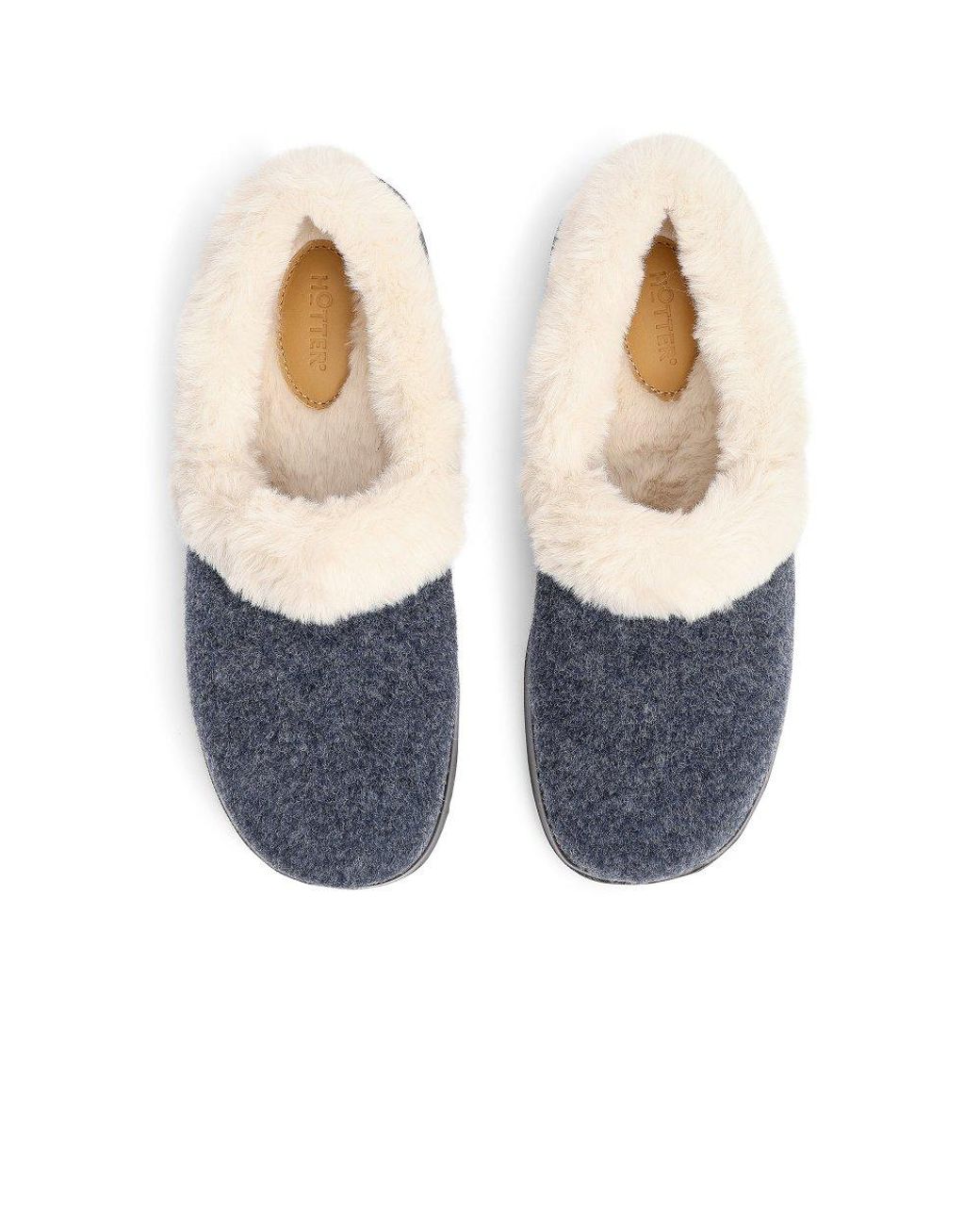 Hotter Blue Snug Ii Warmlined Slippers