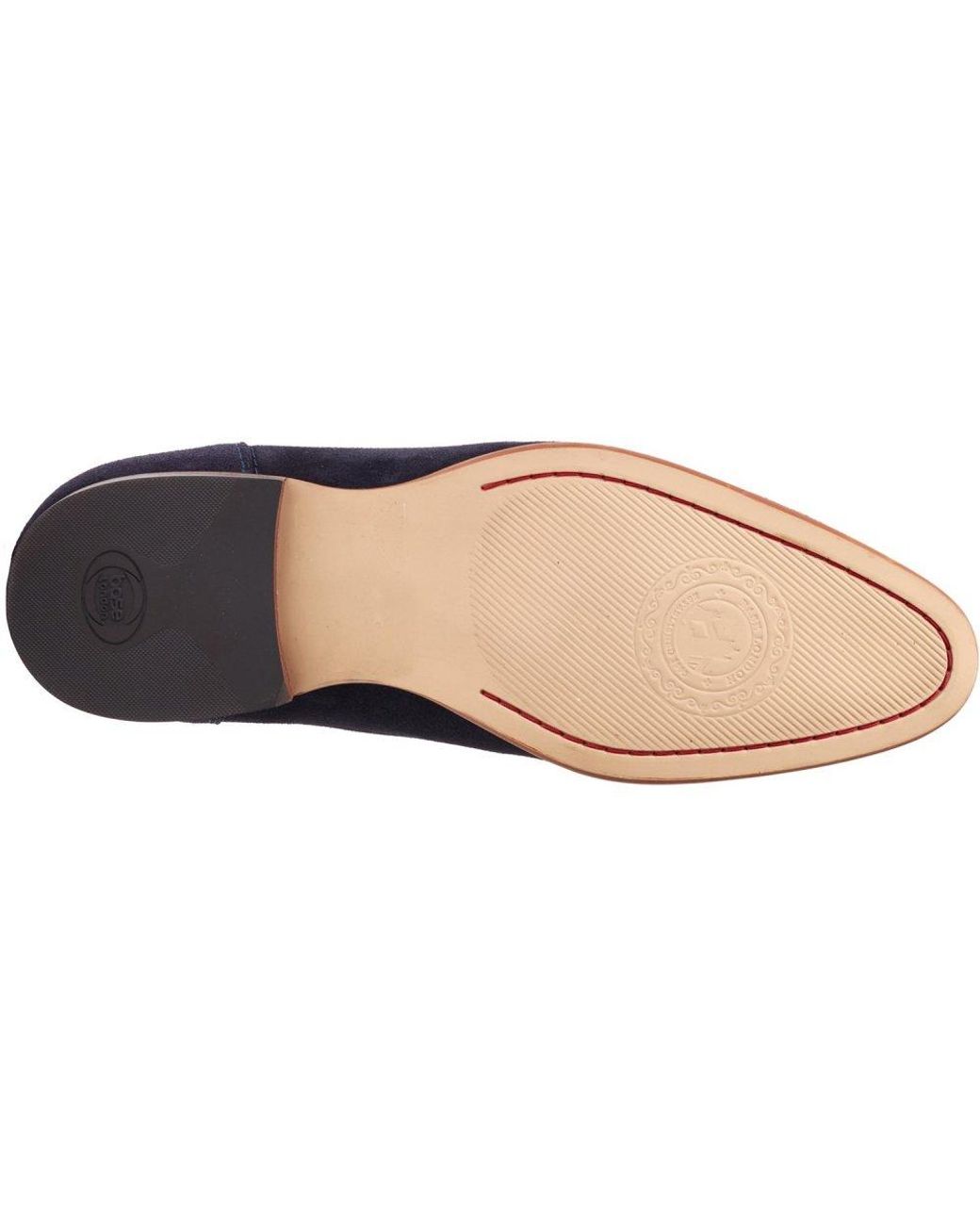 Base London Blue Bruno Penny Loafer for men