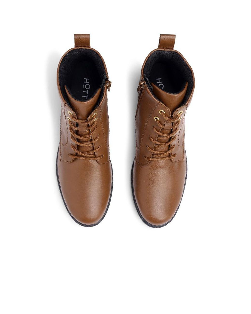 Hotter Brown Surrey Ii Wide Fit Lace Up Boots