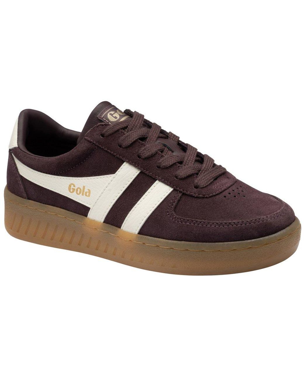 Gola Brown Grandslam Suede Trainers