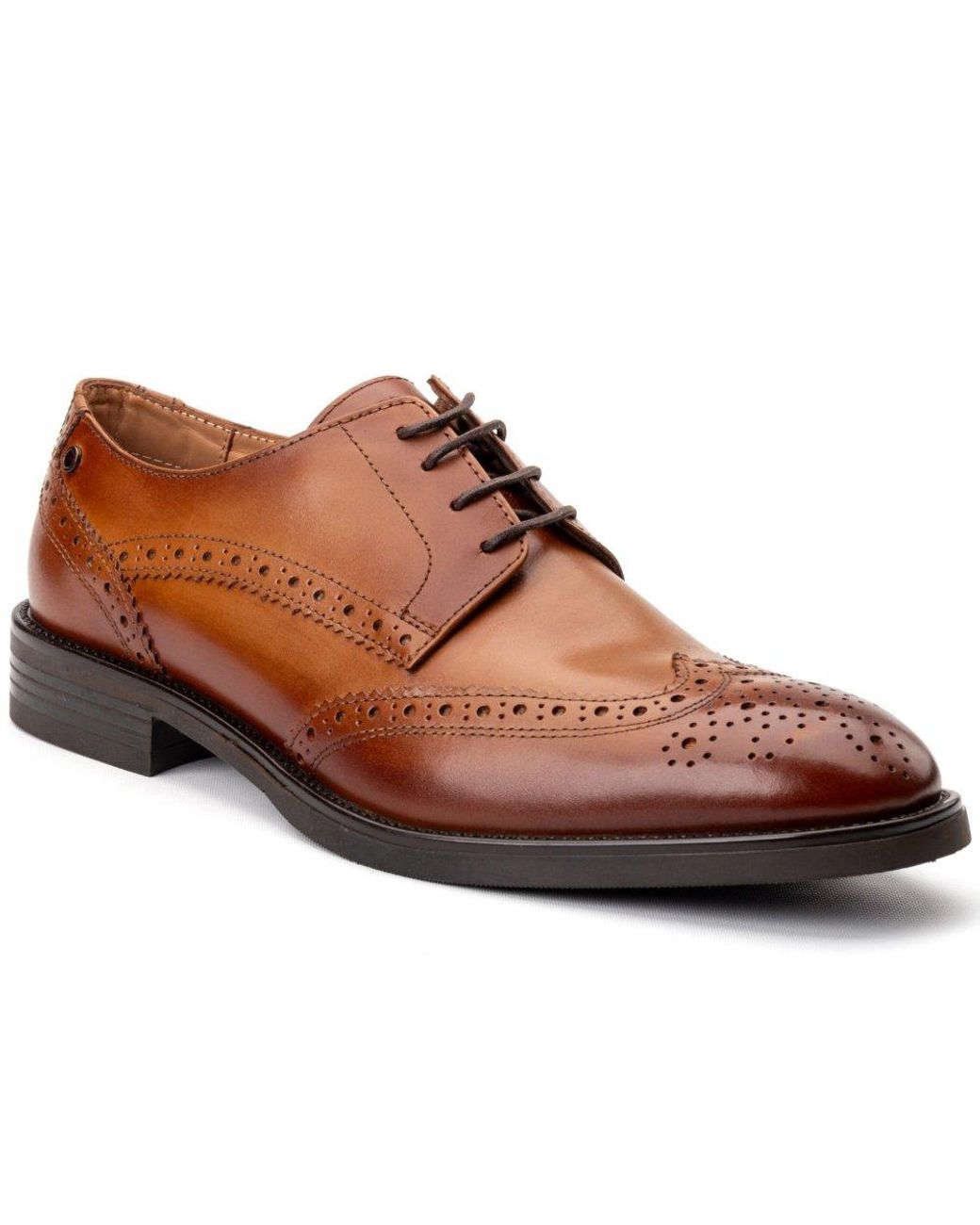 Base London Brown Pocket Brogues for men