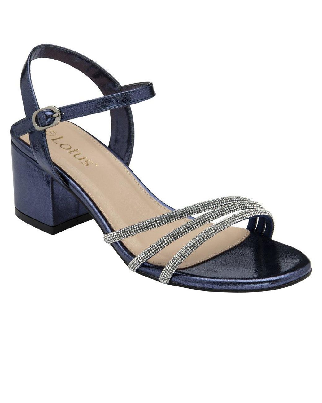 Lotus Blue Lia Heeled Sandals