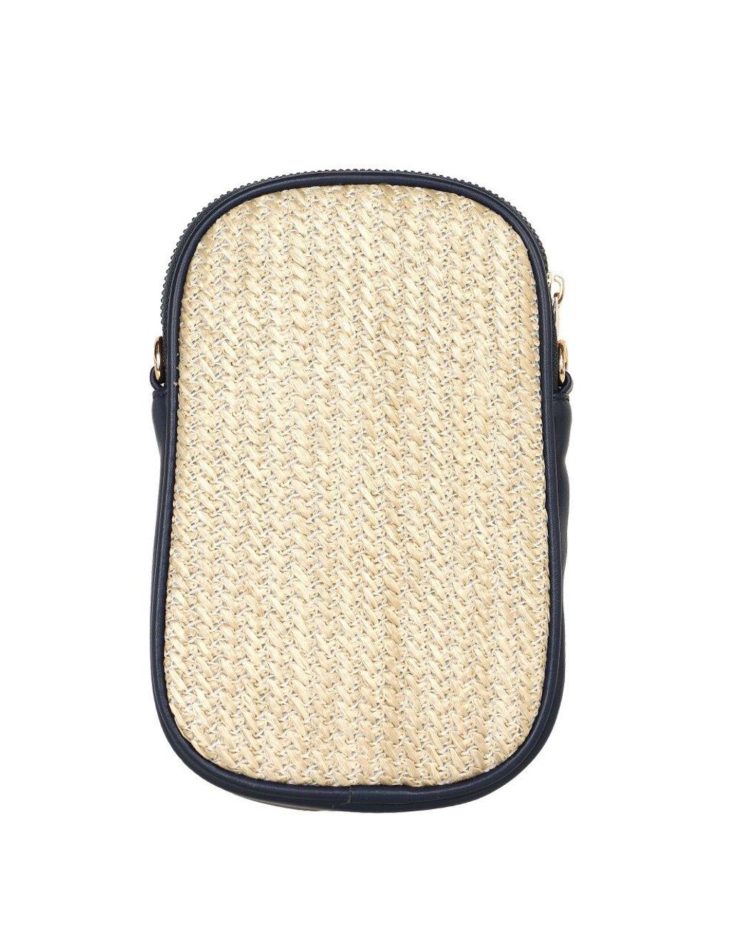 David Jones Metallic Cantaloupe Phone Bag