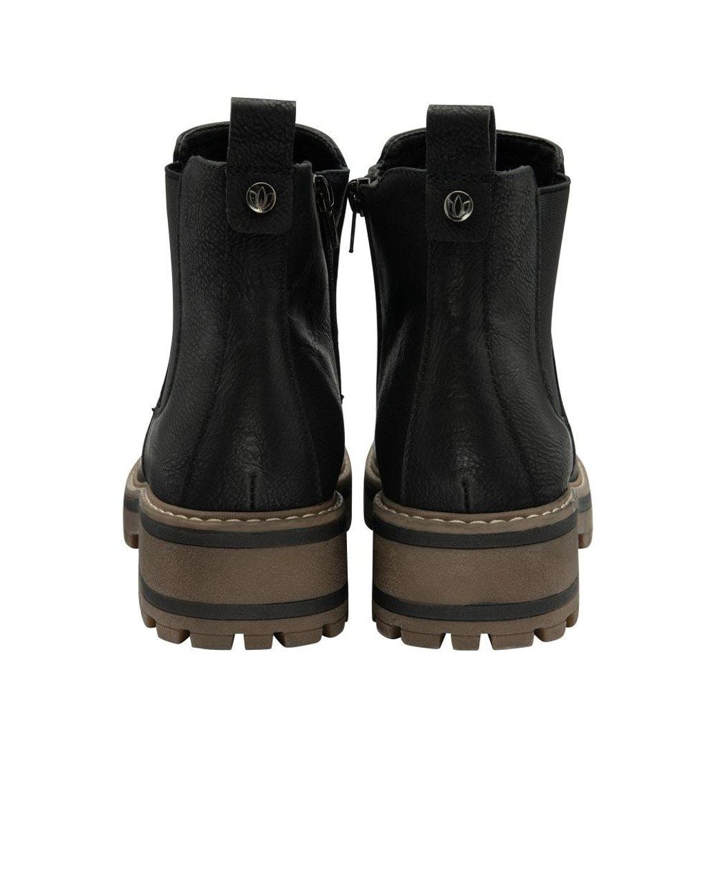Lotus Black Lottie Wide Fit Ankle Boots