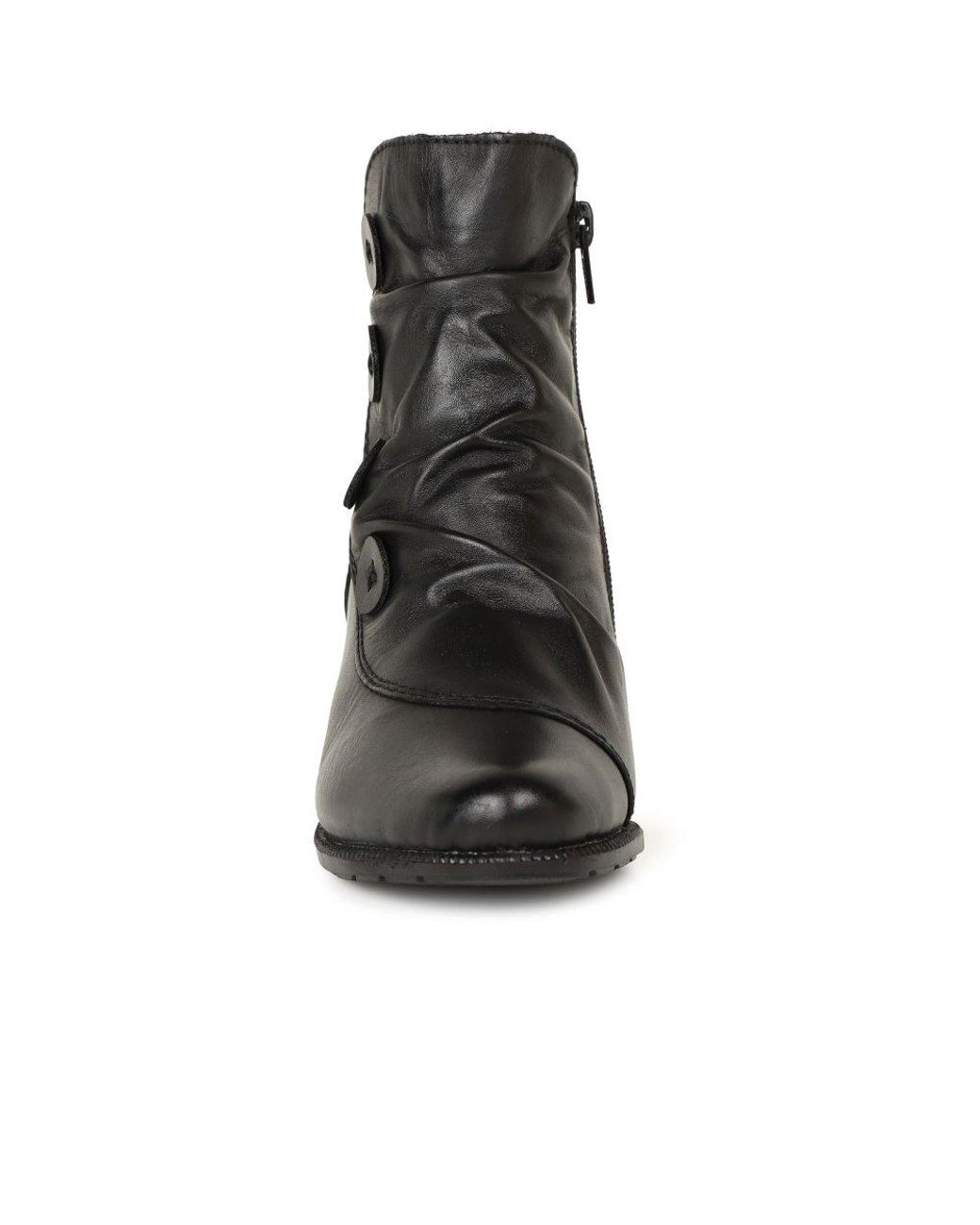 Rieker Black Pickering Ankle Boots