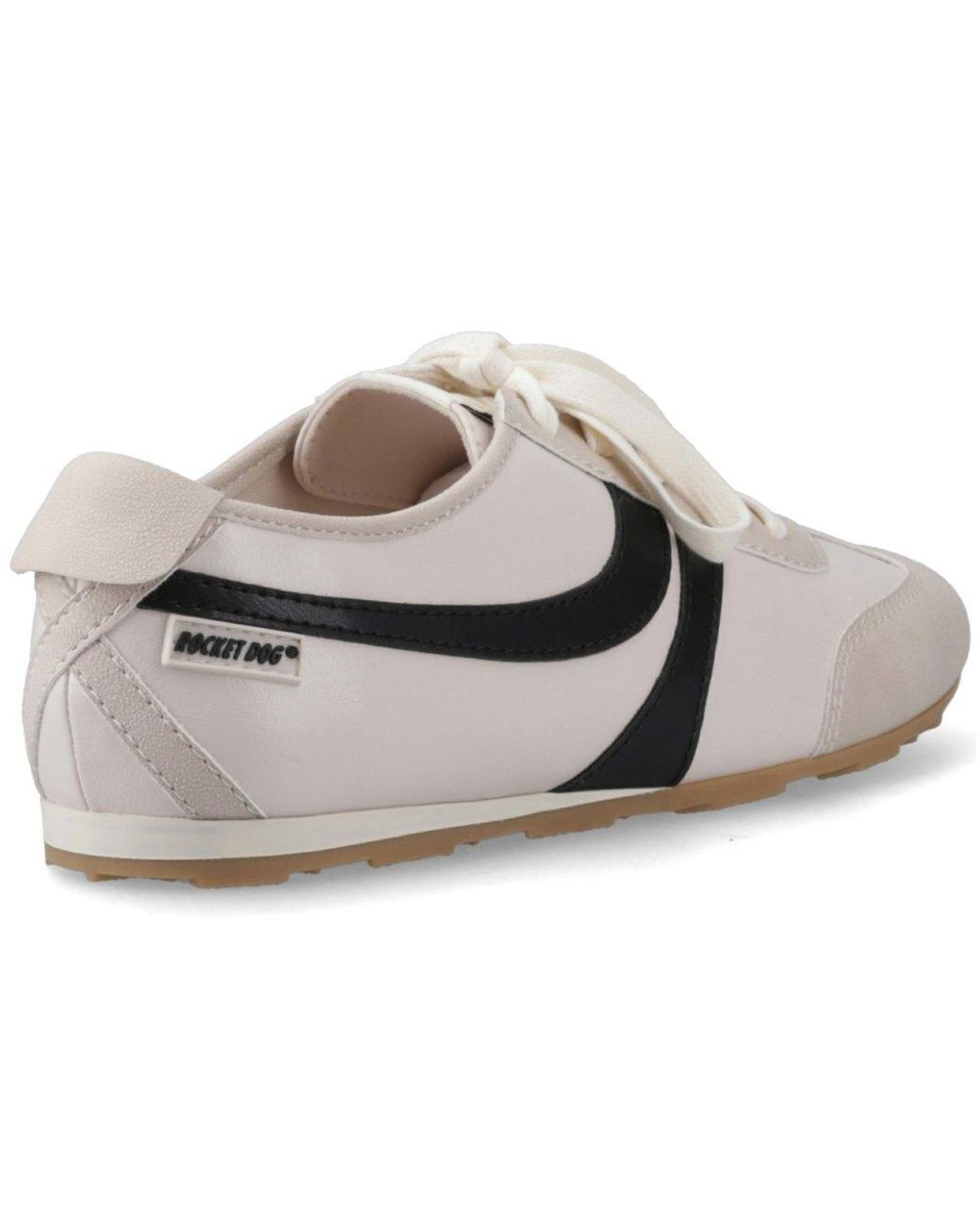 Rocket Dog White Destin Pu Combo Trainers