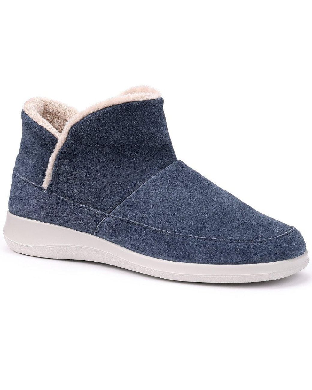 Hotter Blue Adore Wide Fit Slippers
