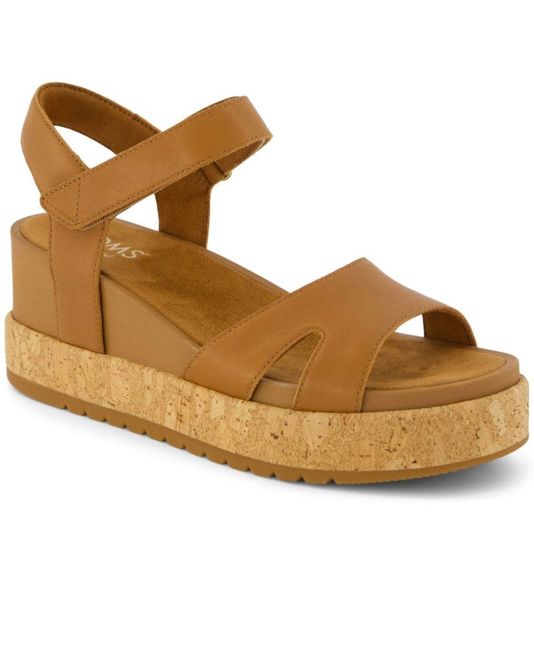 TOMS Brown Alana Wedge Sandals