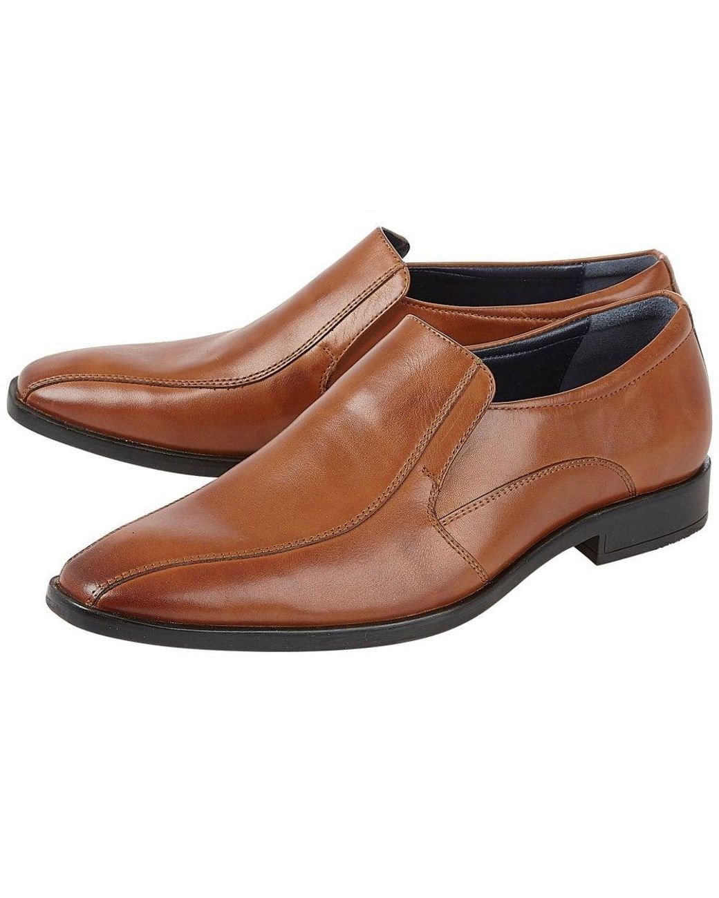 Lotus Brown Gerald Formal Slip On Shoes for men