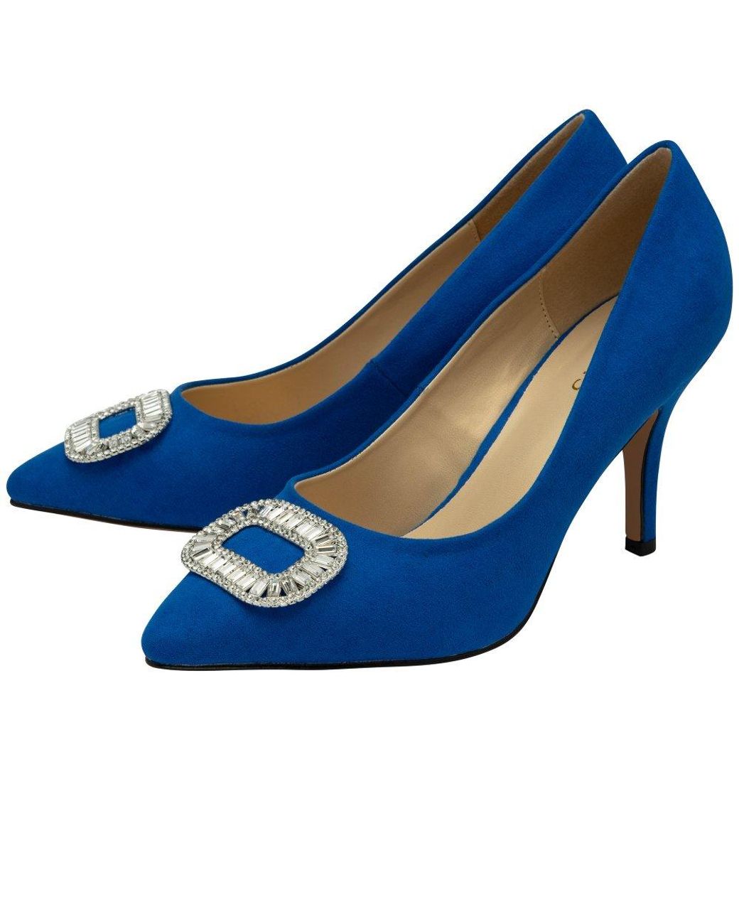 Lotus Blue Florina Court Shoes