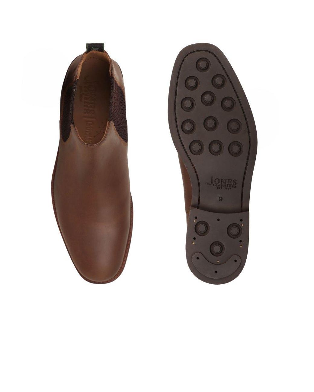Jones Bootmaker Brown Debden Chelsea Boots for men