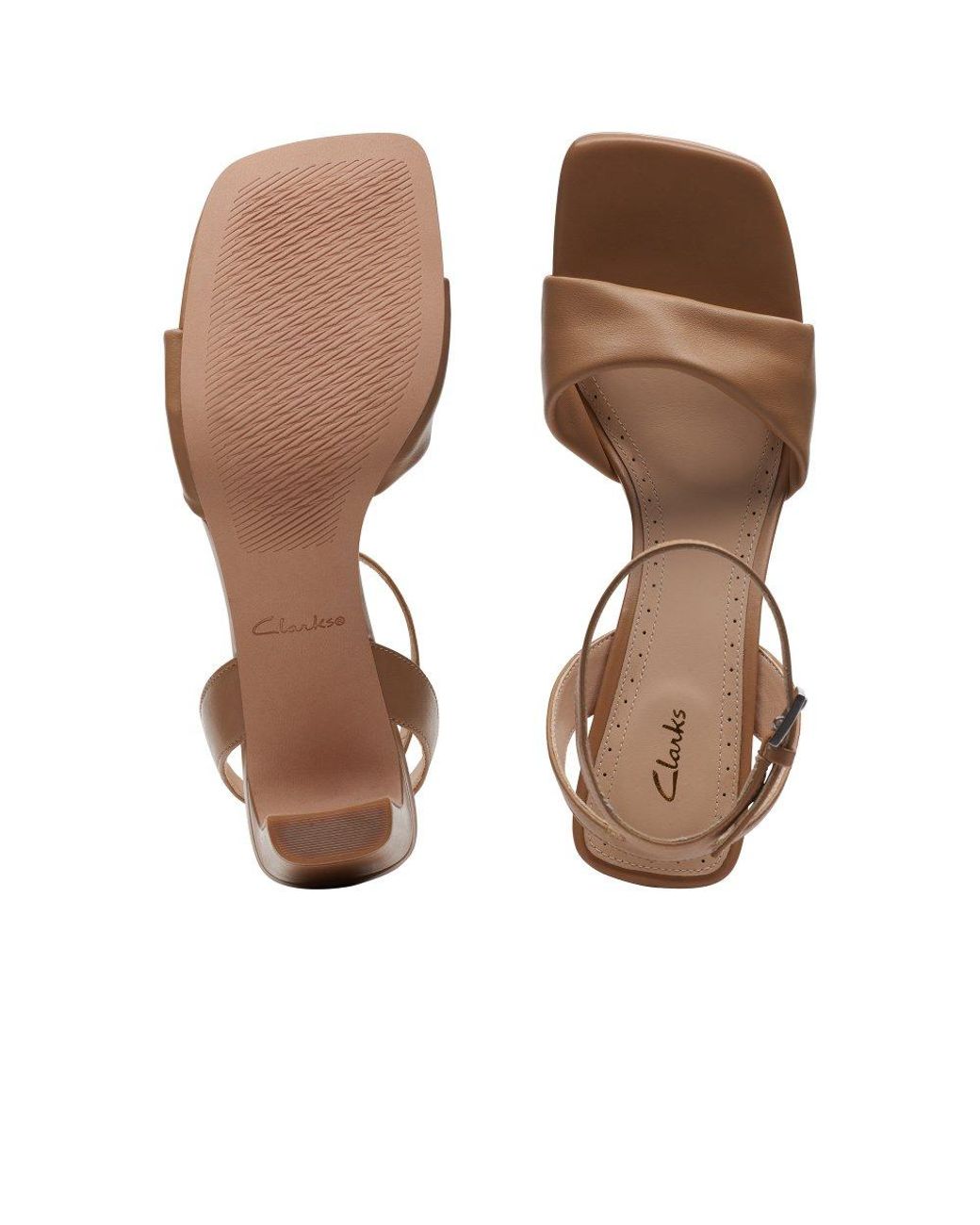 Clarks Seren65 Strap Heeled Sandals in Brown Lyst Canada